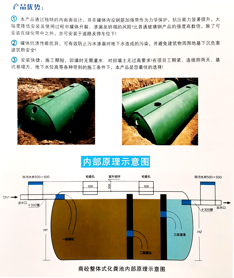 西区玻璃钢化粪池